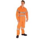 HiVis Cotton Coverall with 3M Reflective Tape