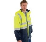 HiVis Two Tone Breathable Jacket 3M Reflective Tape