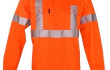 Lightweight HiVis orange work shirt