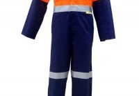 Hivis Light Weight T/T Cotton Drill Coverall, 3M R/T