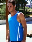MENS REFLECTIVE CONTRAST SPORTS SINGLET CT1451
